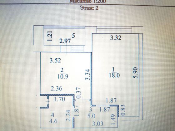Продажа 1-комнатной квартиры 42,1 м², 2/24 этаж