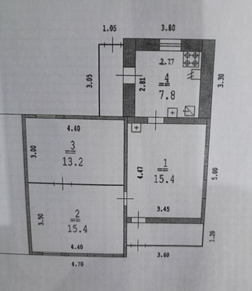 51,8 м², дом, с участком 8,3 сотки