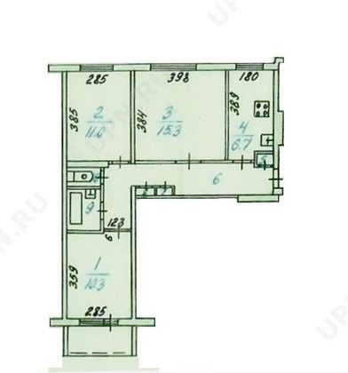 Продажа 3-комнатной квартиры 58 м², 1/9 этаж