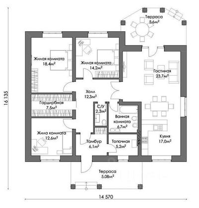 Продажа 4-комнатной квартиры 150 м², 15/19 этаж