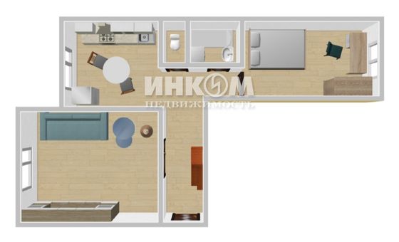 Продажа 2-комнатной квартиры 52,3 м², 1/12 этаж