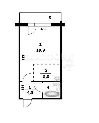 Продажа 1-комнатной квартиры 32,6 м², 6/10 этаж