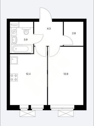Продажа 1-комнатной квартиры 36 м², 10/33 этаж
