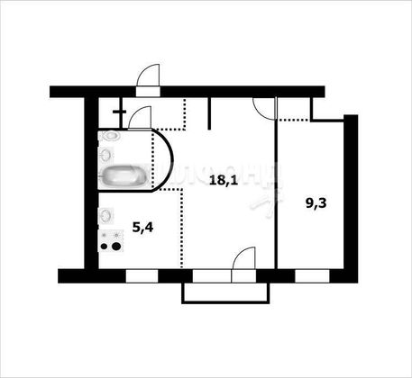 Продажа 2-комнатной квартиры 41,6 м², 2/5 этаж