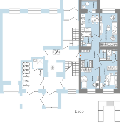 Продажа 3-комнатной квартиры 77 м², 1/7 этаж