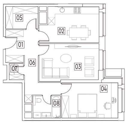 Продажа 2-комнатной квартиры 65,8 м², 2/29 этаж