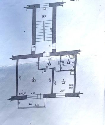 Продажа 1-комнатной квартиры 32,8 м², 3/5 этаж