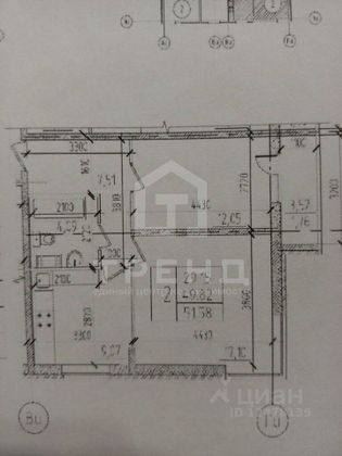 Продажа 2-комнатной квартиры 51,6 м², 8/8 этаж