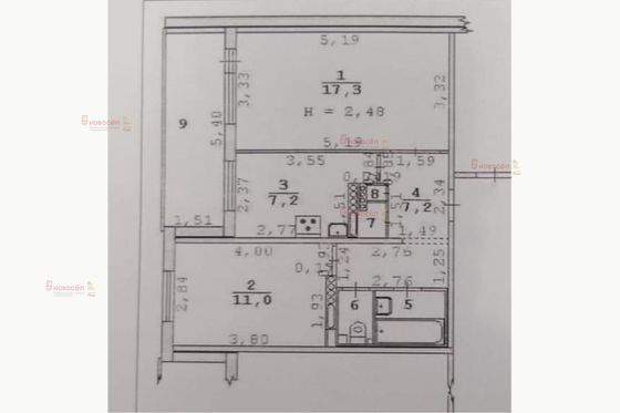 Продажа 2-комнатной квартиры 47 м², 12/12 этаж