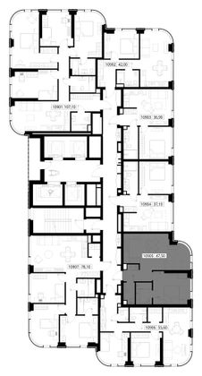 Продажа 1-комнатной квартиры 47,5 м², 9/30 этаж