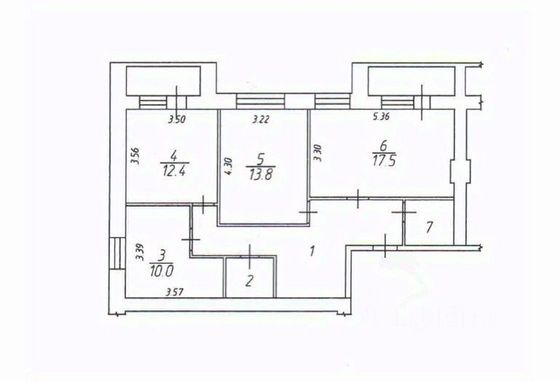 Продажа 3-комнатной квартиры 75 м², 1/3 этаж