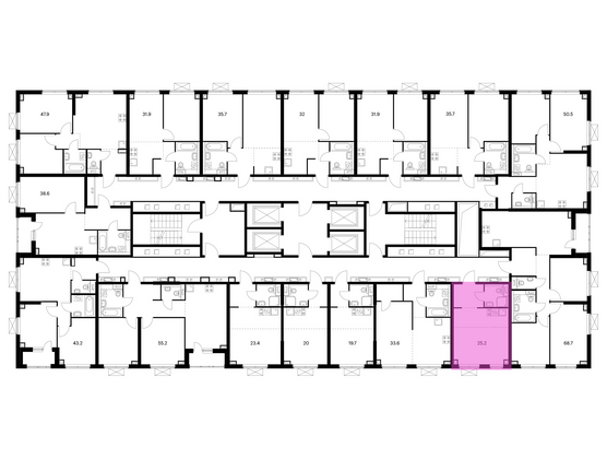 Продажа квартиры-студии 25,2 м², 30/30 этаж