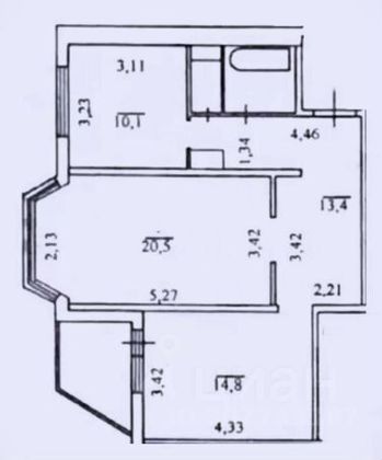 Продажа 2-комнатной квартиры 62,8 м², 14/17 этаж