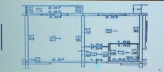 Продажа 1-комнатной квартиры 30,8 м², 3/5 этаж