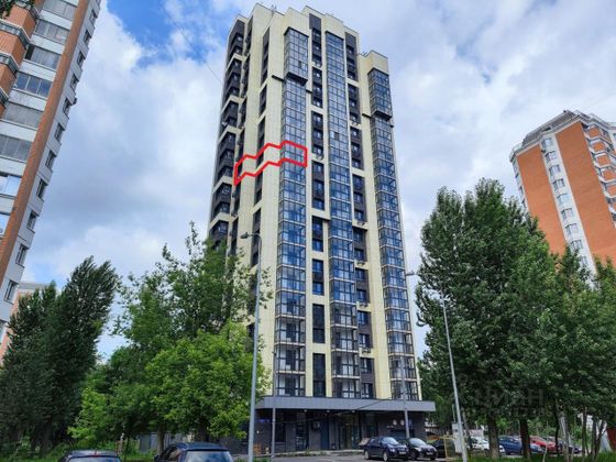 Продажа 1-комнатной квартиры 44 м², 12/21 этаж