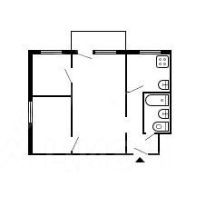 Продажа 3-комнатной квартиры 41,5 м², 5/5 этаж