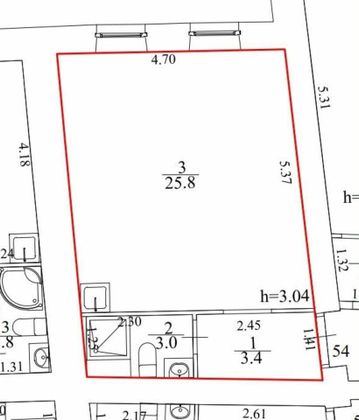 Продажа квартиры-студии 32,2 м², 4/4 этаж