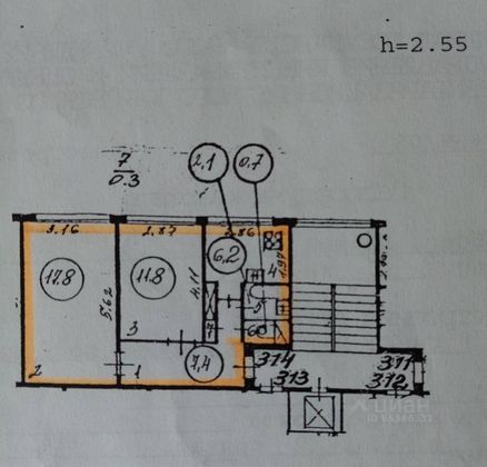 Аренда 2-комнатной квартиры 46 м², 7/9 этаж