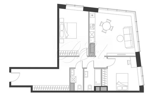 Продажа 3-комнатной квартиры 73,5 м², 11/21 этаж