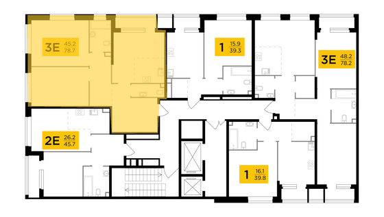 Продажа 3-комнатной квартиры 77,8 м², 10/22 этаж