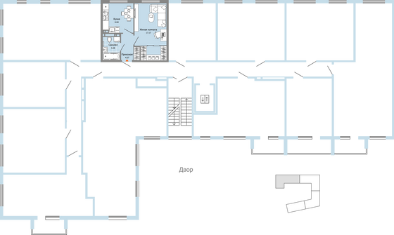 Продажа 1-комнатной квартиры 34 м², 4/7 этаж