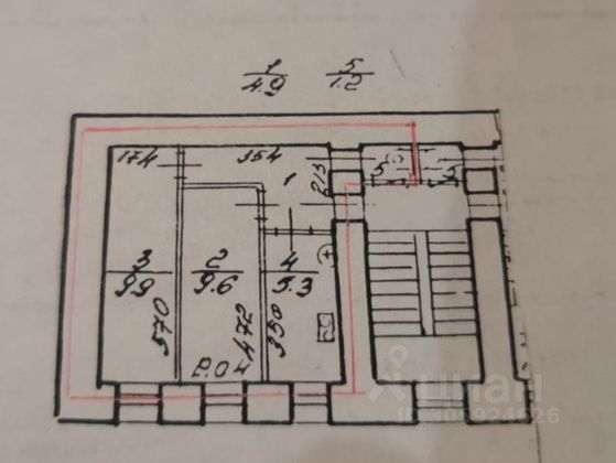 Продажа 2-комнатной квартиры 30,9 м², 5/5 этаж