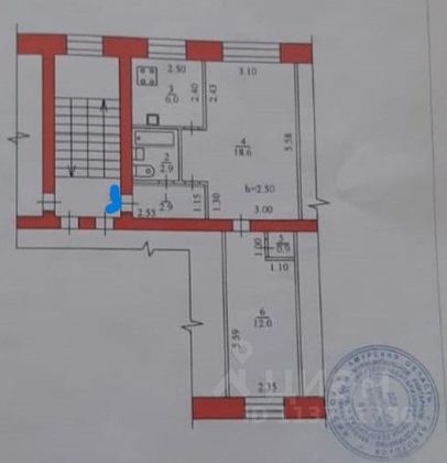 Продажа 2-комнатной квартиры 43,3 м², 3/5 этаж