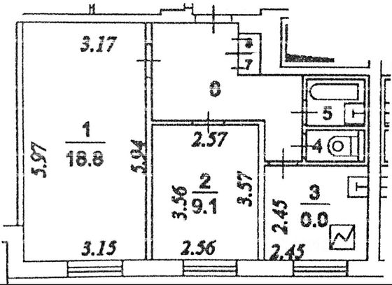 Продажа 2-комнатной квартиры 44,1 м², 4/9 этаж