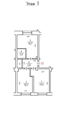 Продажа 2-комнатной квартиры 68,8 м², 1/4 этаж