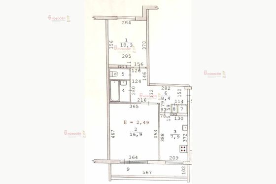 Продажа 2-комнатной квартиры 48 м², 2/9 этаж