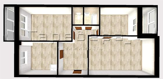 Продажа 3-комнатной квартиры 63 м², 3/5 этаж