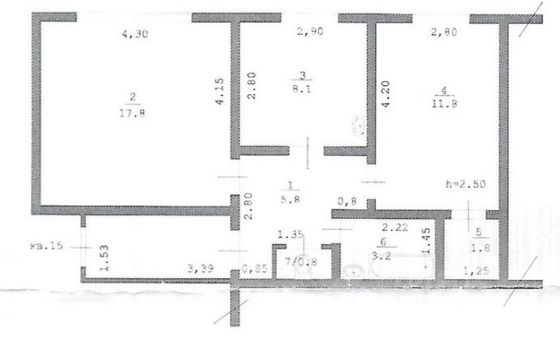 Продажа 2-комнатной квартиры 49,3 м², 2/2 этаж