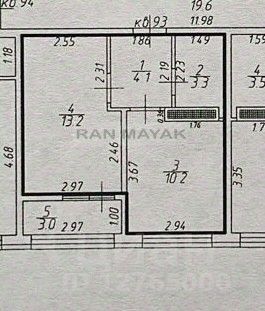 32,3 м², 1-комн. квартира, 2/7 этаж