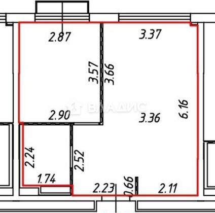 Продажа 1-комнатной квартиры 38 м², 20/20 этаж