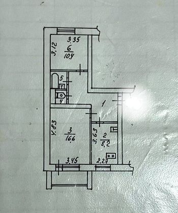 Продажа 2-комнатной квартиры 48,6 м², 4/6 этаж