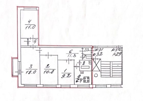 Продажа 4-комнатной квартиры 74 м², 8/9 этаж