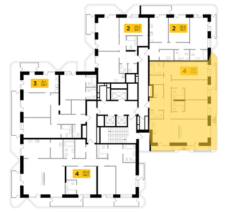 Продажа 4-комнатной квартиры 133,8 м², 16/19 этаж