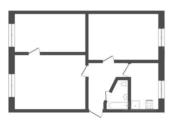 Продажа 3-комнатной квартиры 59,1 м², 1/5 этаж