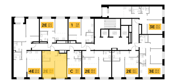 Продажа 2-комнатной квартиры 34,7 м², 21/23 этаж
