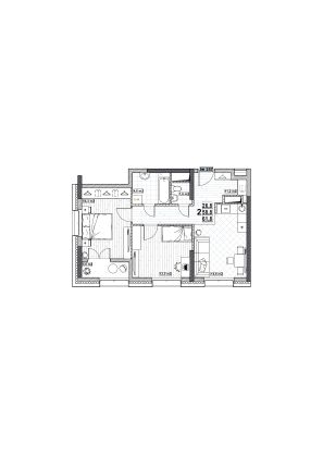 Продажа 2-комнатной квартиры 61,8 м², 15/24 этаж