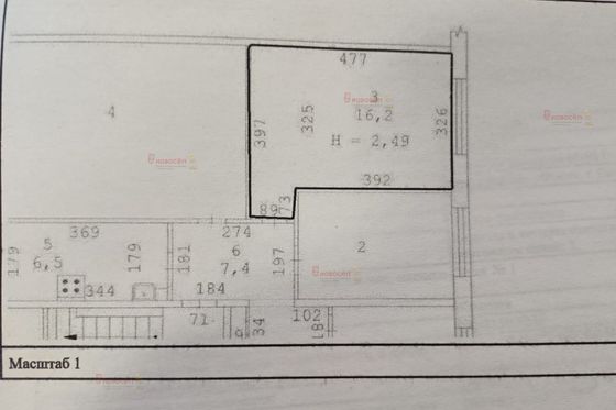 Продажа 1 комнаты, 16,2 м², 1/5 этаж