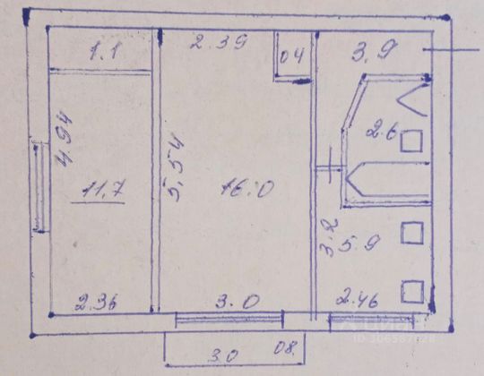 Продажа 2-комнатной квартиры 42,3 м², 5/5 этаж