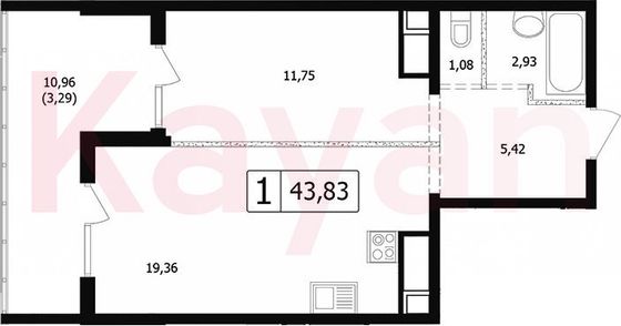 Продажа 2-комнатной квартиры 37,3 м², 16/24 этаж