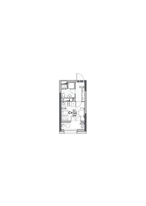 Продажа квартиры-студии 19,6 м², 9/24 этаж