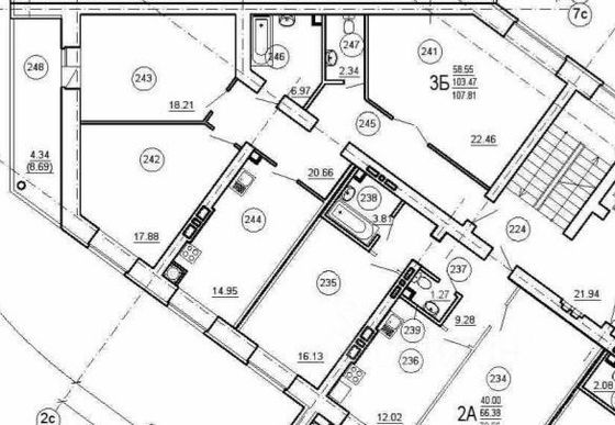 108 м², 3-комн. квартира, 5/9 этаж