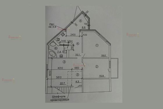 Продажа 3-комнатной квартиры 90 м², 4/5 этаж