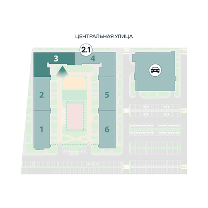 23,6 м², студия, 2/12 этаж