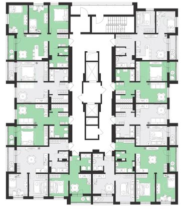 Продажа 2-комнатной квартиры 51 м², 3/13 этаж