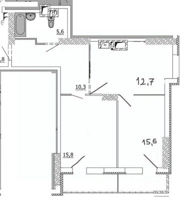 Продажа 2-комнатной квартиры 60 м², 23/32 этаж