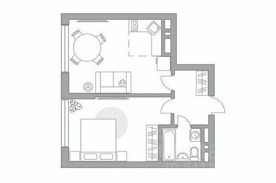 Продажа 2-комнатной квартиры 44,5 м², 3/23 этаж